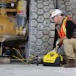 Enerpac XC2 battery powered pump makes quick work of jacking construction and mining vehicles.