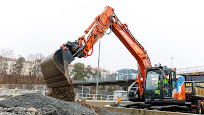 ZE135 battery-powered excavator (Stockholm, Sweden)