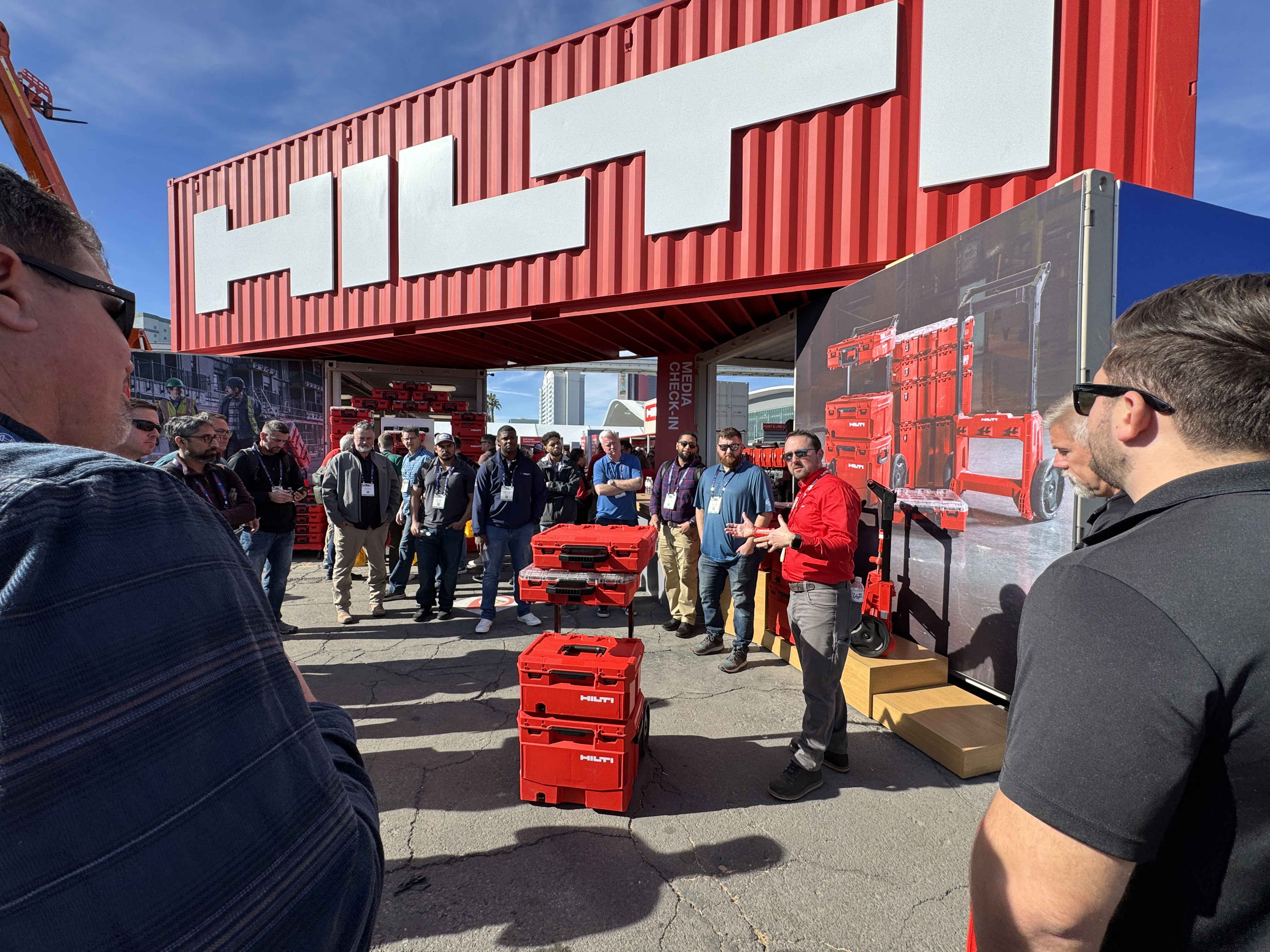 Inside the Hilti booth during World of Concrete 2026