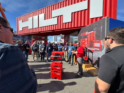 Inside the Hilti booth during World of Concrete 2026