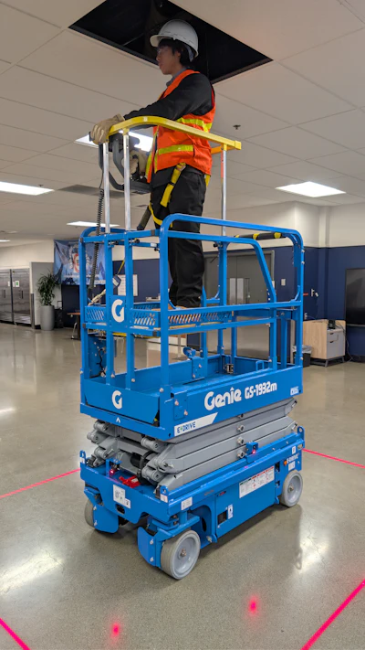 Similar to the Genie Lift Tools Access Deck, the Lift Tools Integrated Access Deck adds 10.5 in. of height, available as a factory install.