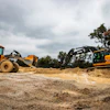 Five Star Civil’s fleet managers use their operations center to monitor John Deere wheel loader and excavator as they move earth on a jobsite.