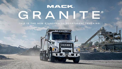 The new Mack Granite is expected to be available for order in the second half of 2026.