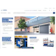 DENIOS industrial storage and battery testing solutions website homepage with product showcase