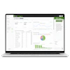 Rental Intelligence dashboard displaying financial metrics, trend charts, and distribution analytics with navigation sidebar
