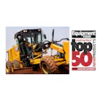 CAT motor grader with Equipment Today Contractors' Top 50 New Products 2026 Award Winner badge
